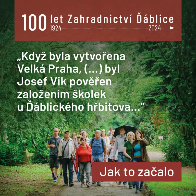 POZVÁNKA: Oslavte s námi 100 let Zahradnictví Ďáblice. Těšíme se 5. 10.