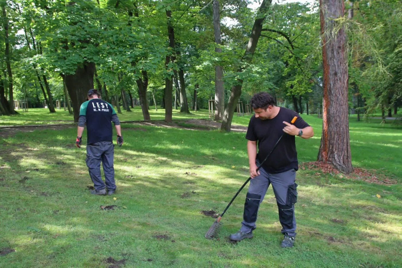 Přesto byla třeba i ruční práce