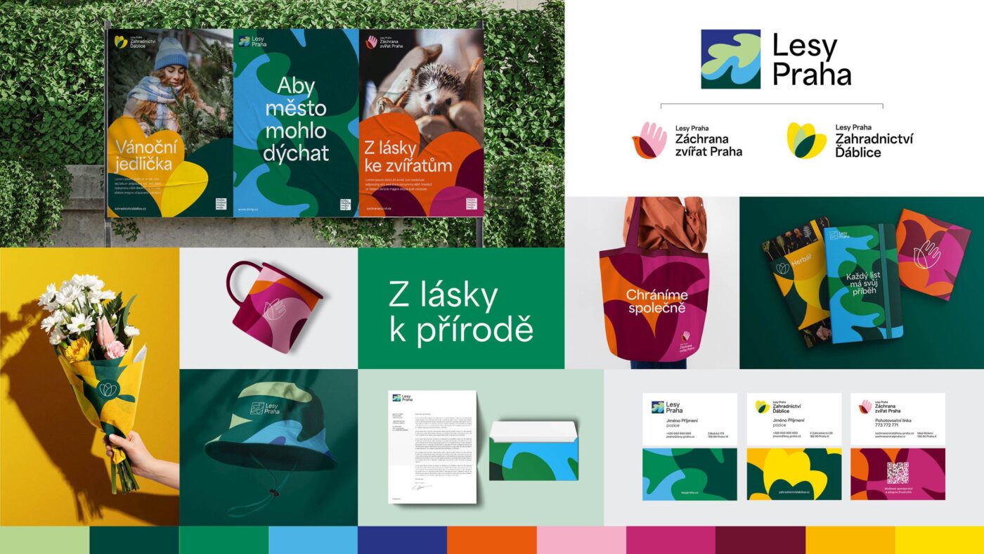 „Aby město mohlo dýchat.“ Lesy hl. m. Prahy představují nové logo a vizuální identitu s cílem podpořit zájem veřejnosti o přírodu a aktivity organizace